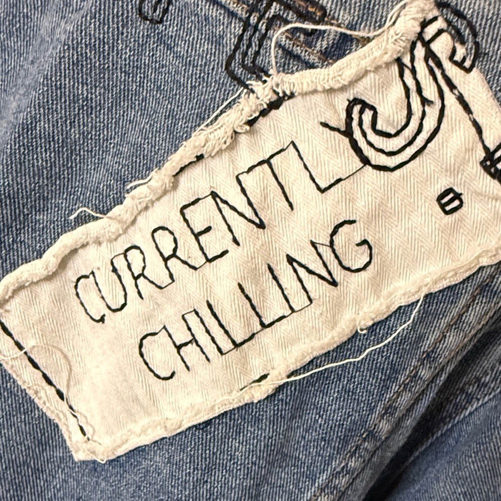 Boom Boom Jeans Blue Denim with Gold Button - Picture 7 of 15